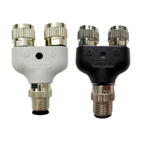 M12 AコードY型分岐コネクター